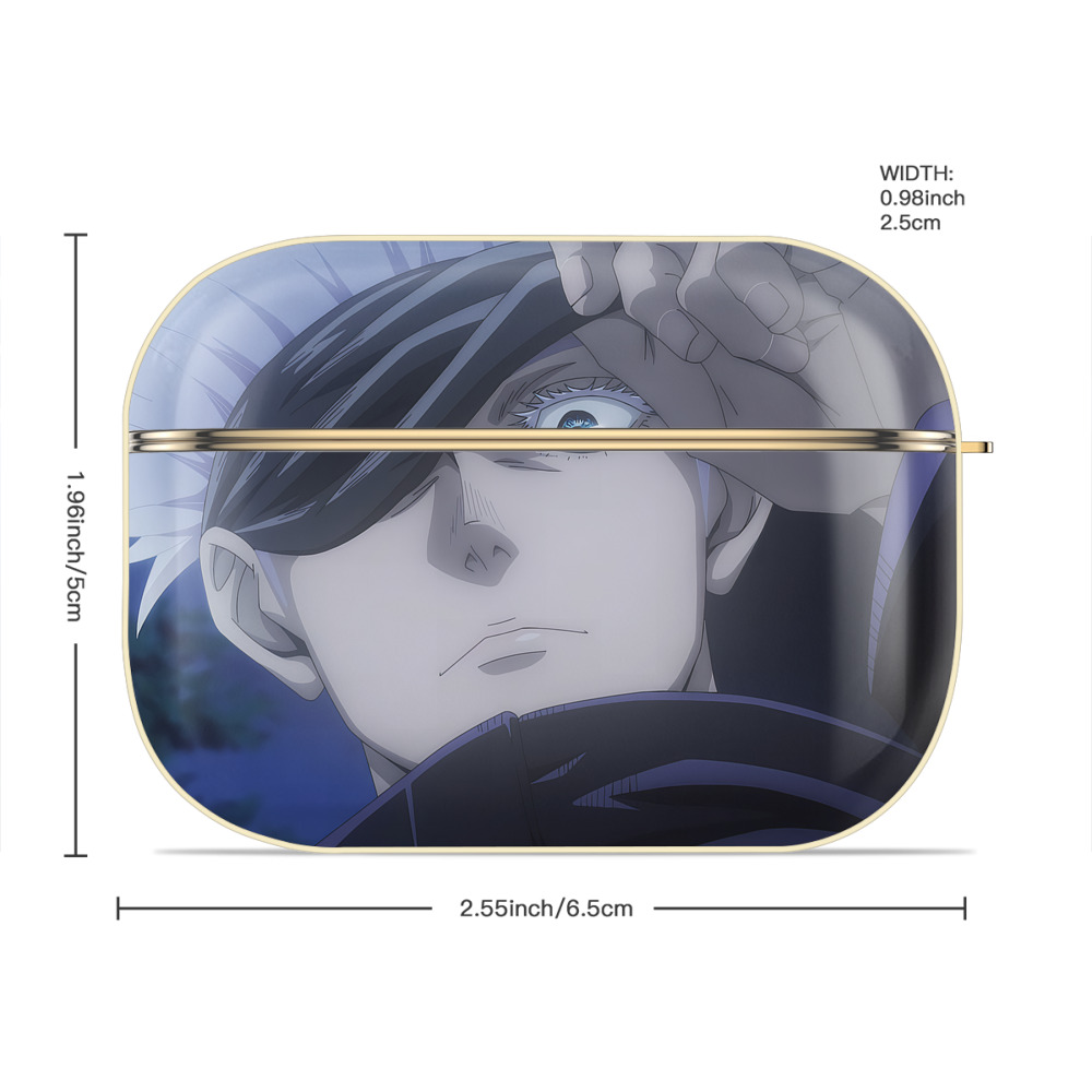 呪術廻戦 Jujutsu Kaisen 【AirPods Pro用】ハードシェル保護ケース｜耐衝撃・防指紋・カラビナ付き商品仕様