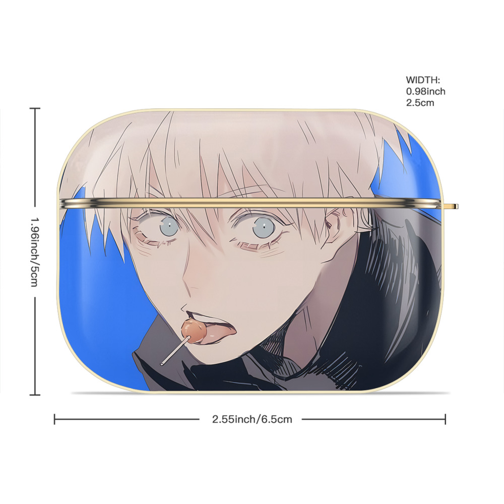 呪術廻戦 Jujutsu Kaisen 【AirPods Pro用】ハードシェル保護ケース｜耐衝撃・防指紋・カラビナ付き商品仕様