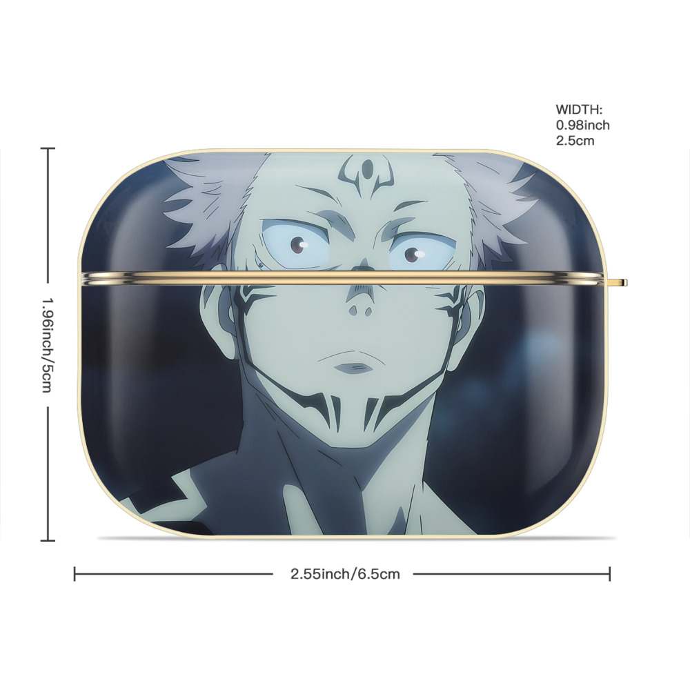 呪術廻戦 Jujutsu Kaisen 【AirPods Pro用】ハードシェル保護ケース｜耐衝撃・防指紋・カラビナ付き商品仕様