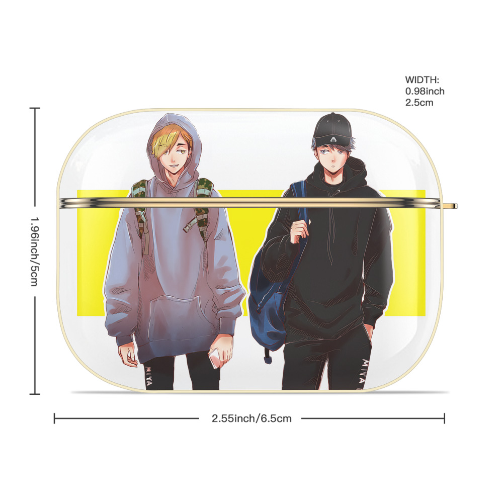 呪術廻戦 Jujutsu Kaisen 【AirPods Pro用】ハードシェル保護ケース｜耐衝撃・防指紋・カラビナ付き商品仕様