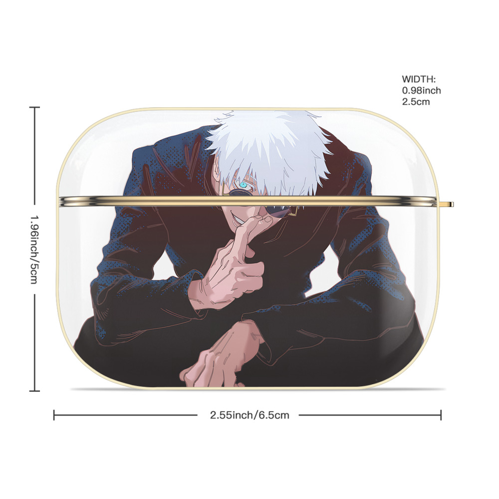 呪術廻戦 Jujutsu Kaisen 【AirPods Pro用】ハードシェル保護ケース｜耐衝撃・防指紋・カラビナ付き商品仕様