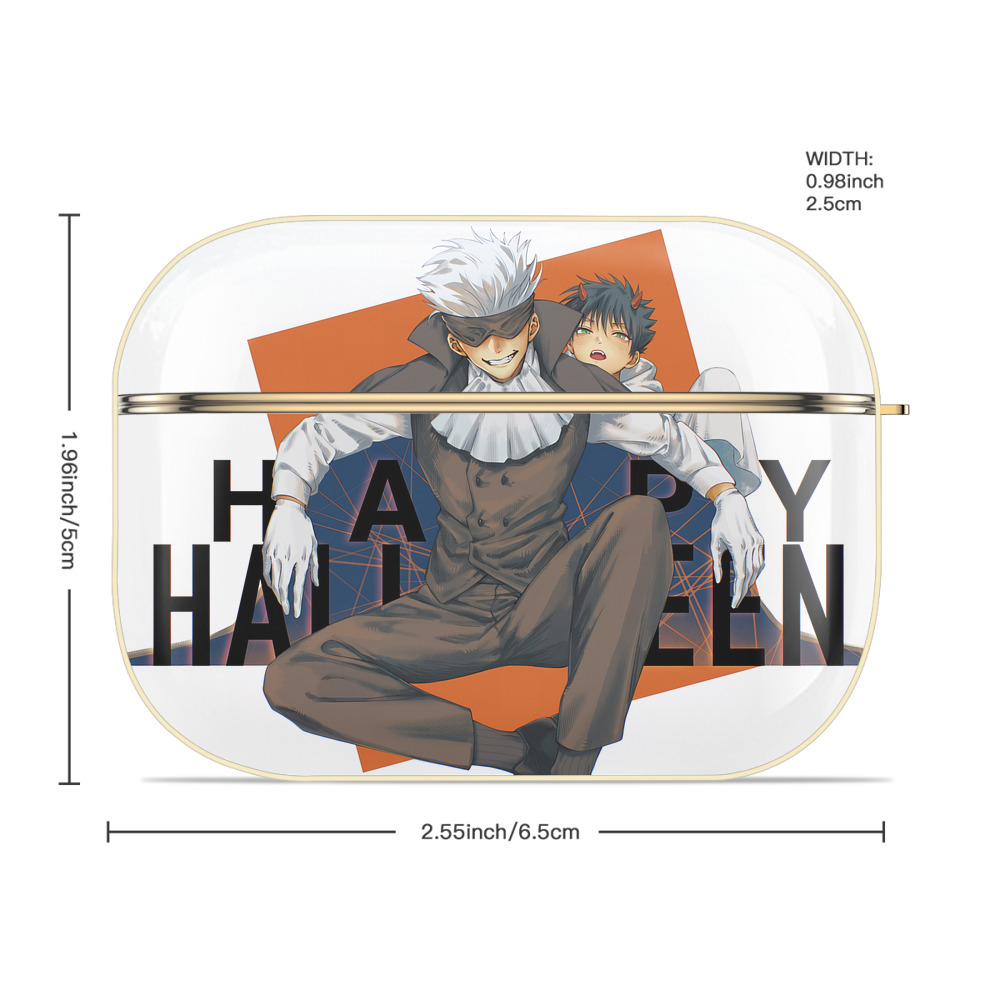 呪術廻戦 Jujutsu Kaisen 【AirPods Pro用】ハードシェル保護ケース｜耐衝撃・防指紋・カラビナ付き商品仕様
