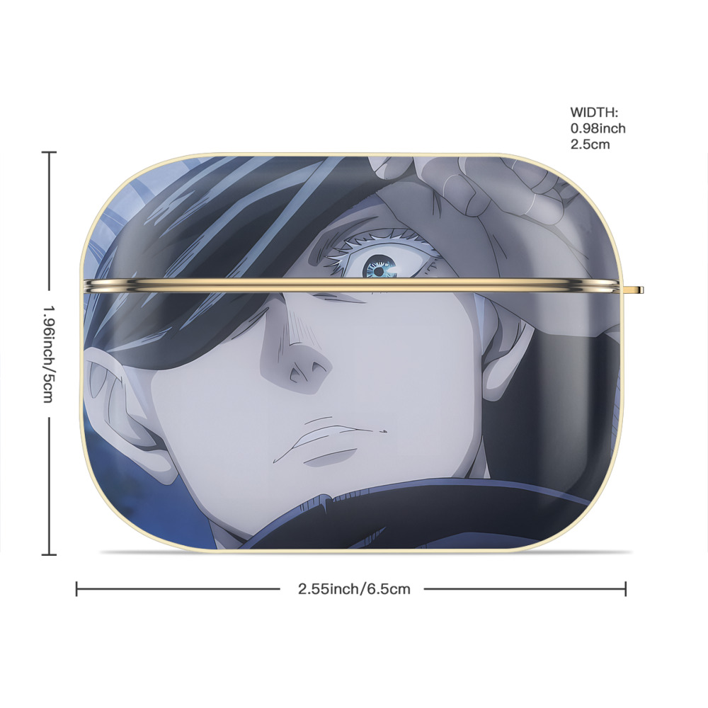呪術廻戦 Jujutsu Kaisen 【AirPods Pro用】ハードシェル保護ケース｜耐衝撃・防指紋・カラビナ付き商品仕様