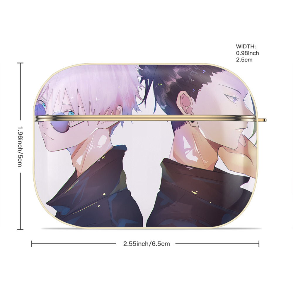 呪術廻戦 Jujutsu Kaisen 【AirPods Pro用】ハードシェル保護ケース｜耐衝撃・防指紋・カラビナ付き商品仕様