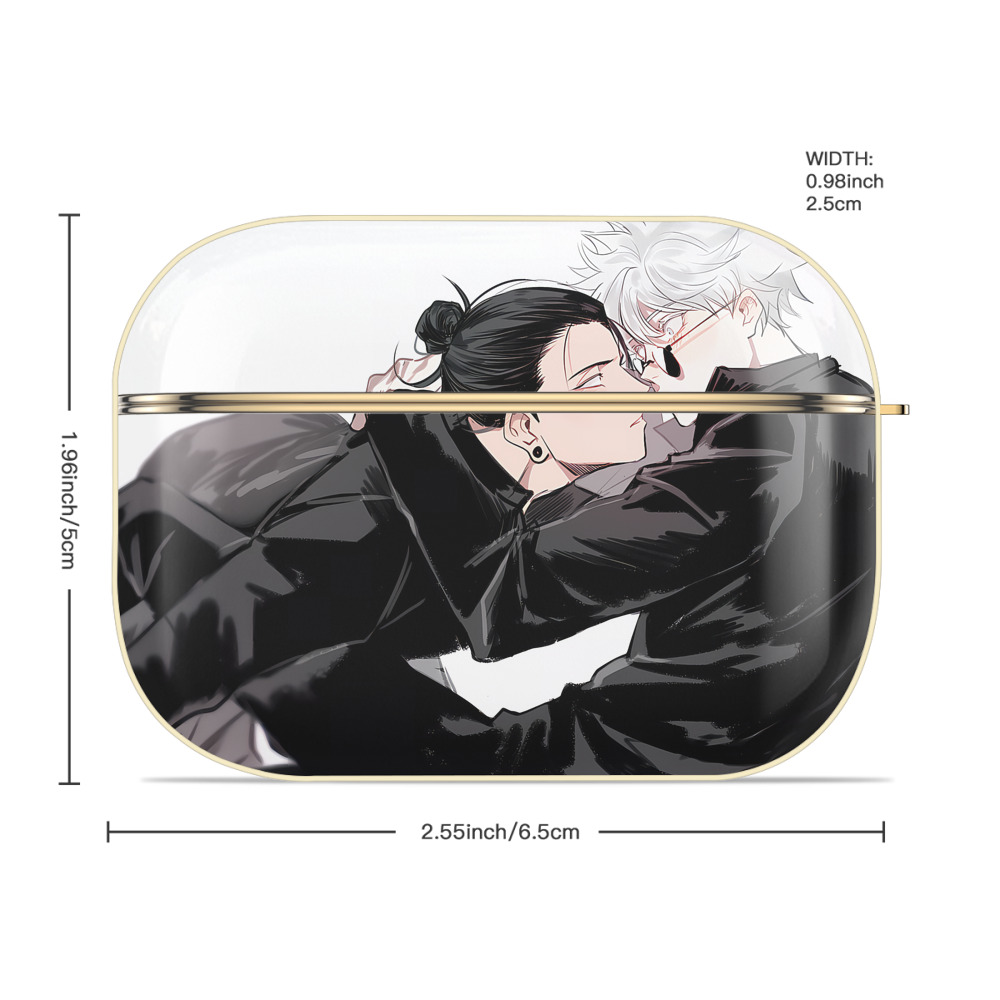 呪術廻戦 Jujutsu Kaisen 【AirPods Pro用】ハードシェル保護ケース｜耐衝撃・防指紋・カラビナ付き商品仕様