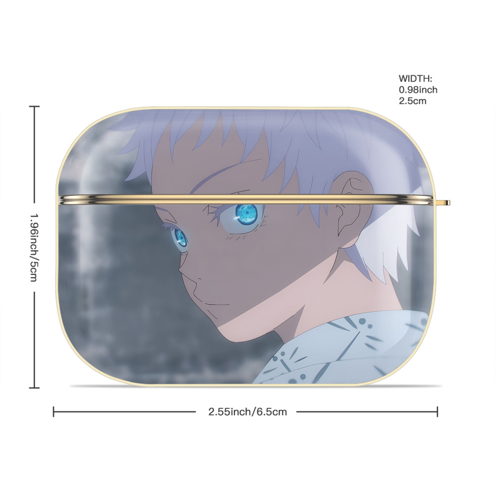 呪術廻戦 Jujutsu Kaisen 【AirPods Pro用】ハードシェル保護ケース｜耐衝撃・防指紋・カラビナ付き商品仕様