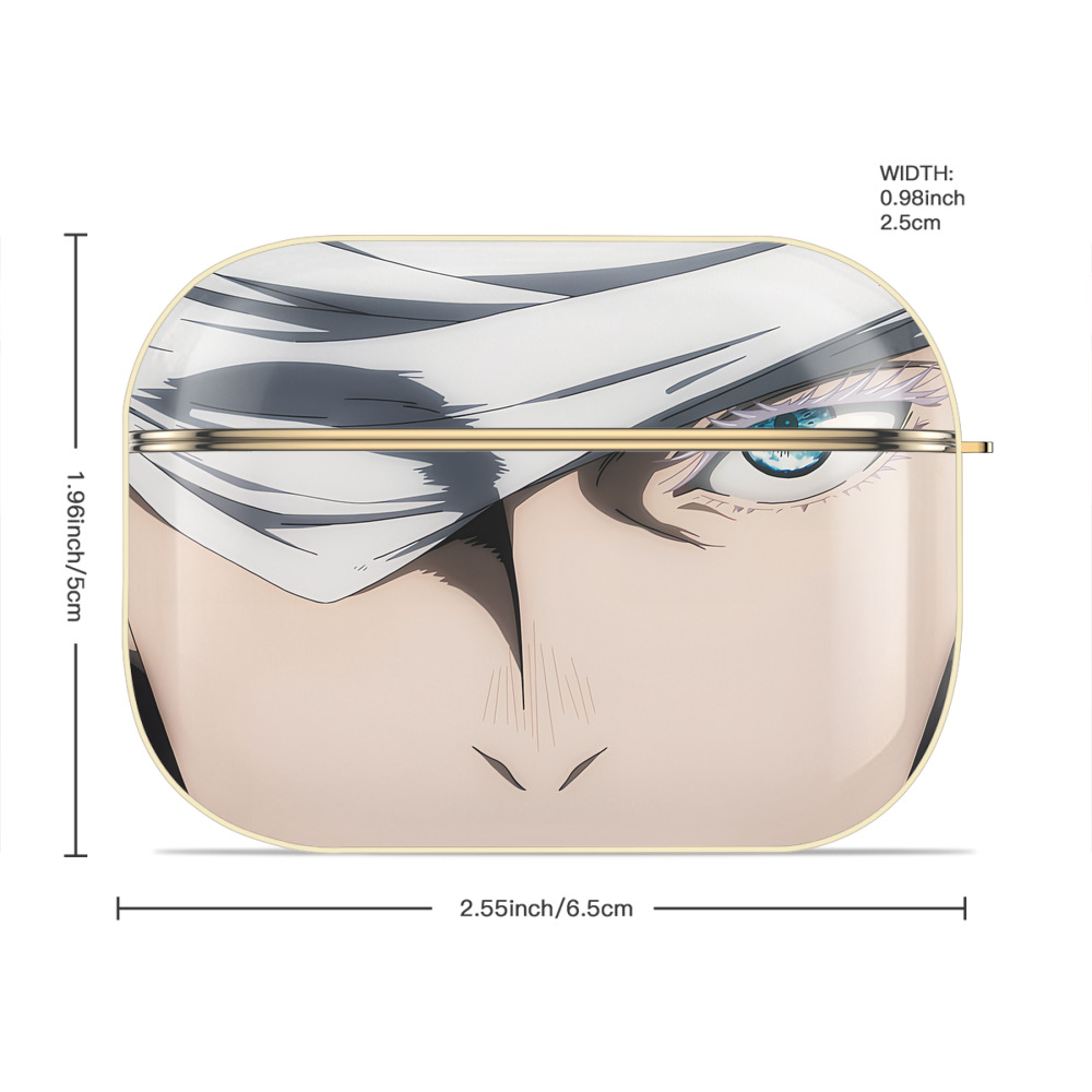 呪術廻戦 Jujutsu Kaisen 【AirPods Pro用】ハードシェル保護ケース｜耐衝撃・防指紋・カラビナ付き商品仕様