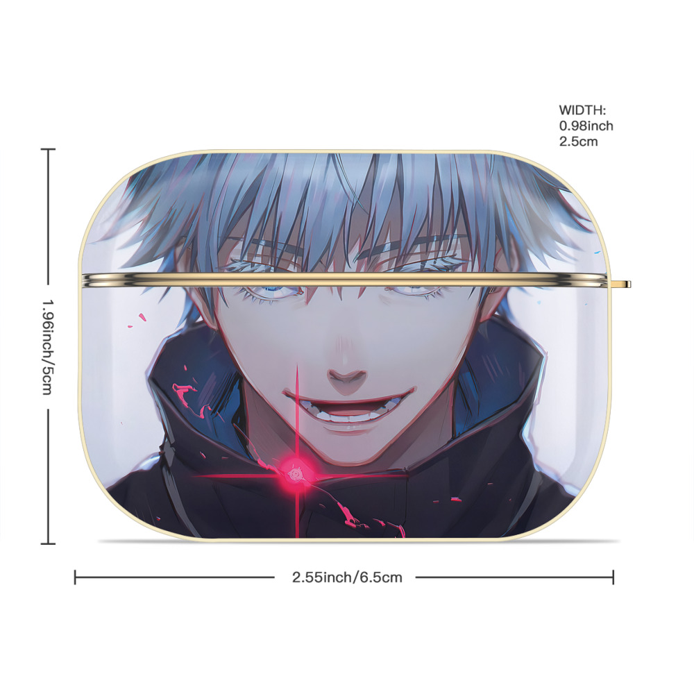 呪術廻戦 Jujutsu Kaisen 【AirPods Pro用】ハードシェル保護ケース｜耐衝撃・防指紋・カラビナ付き商品仕様