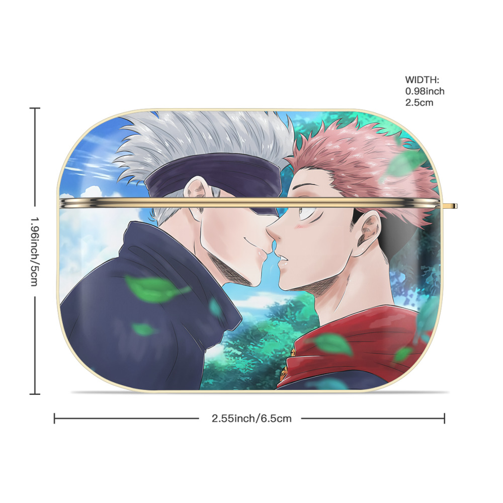 呪術廻戦 Jujutsu Kaisen 【AirPods Pro用】ハードシェル保護ケース｜耐衝撃・防指紋・カラビナ付き商品仕様