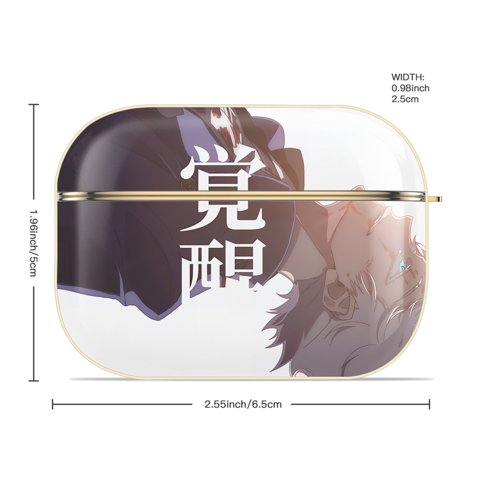 呪術廻戦 Jujutsu Kaisen 【AirPods Pro用】ハードシェル保護ケース｜耐衝撃・防指紋・カラビナ付き商品仕様