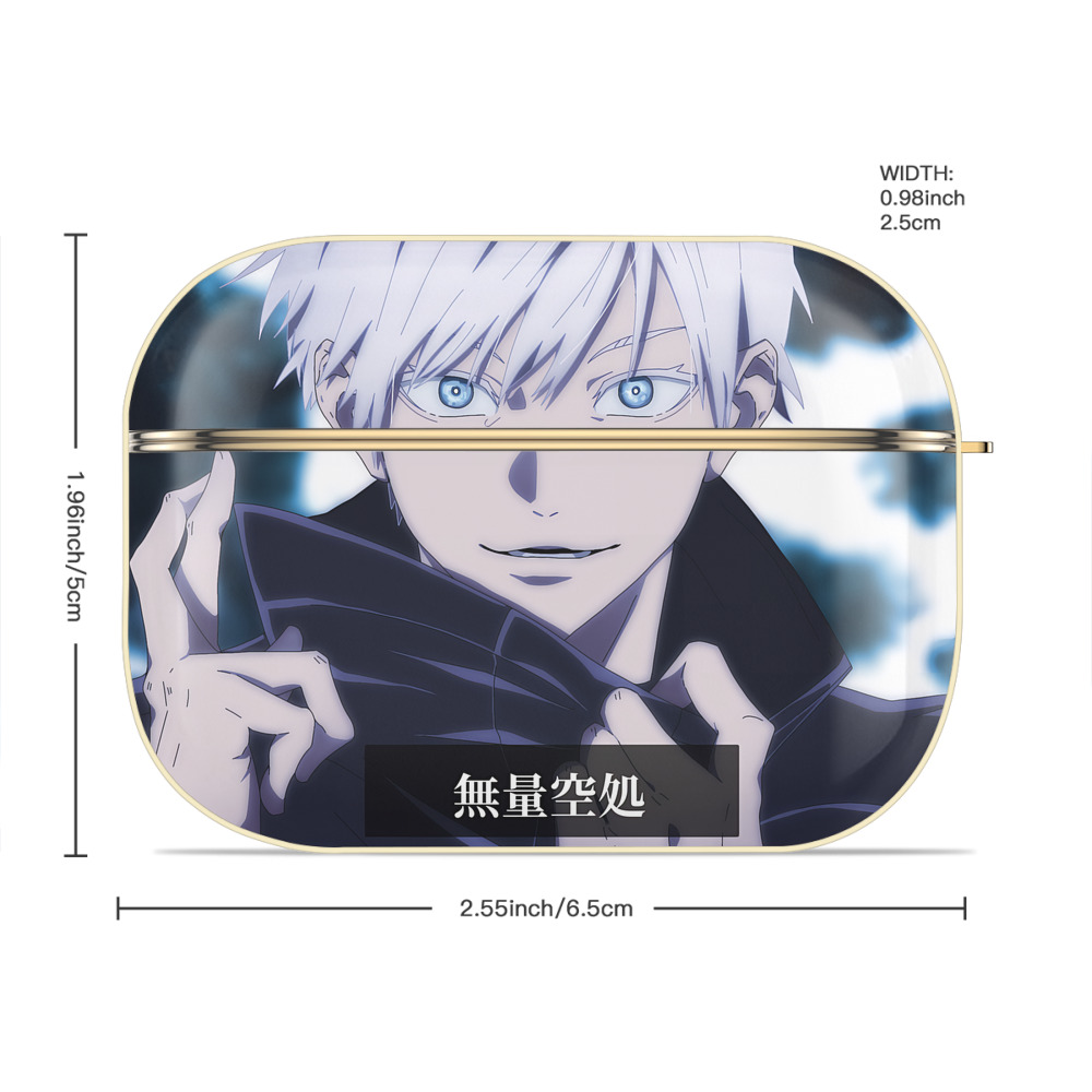 呪術廻戦 Jujutsu Kaisen 【AirPods Pro用】ハードシェル保護ケース｜耐衝撃・防指紋・カラビナ付き商品仕様