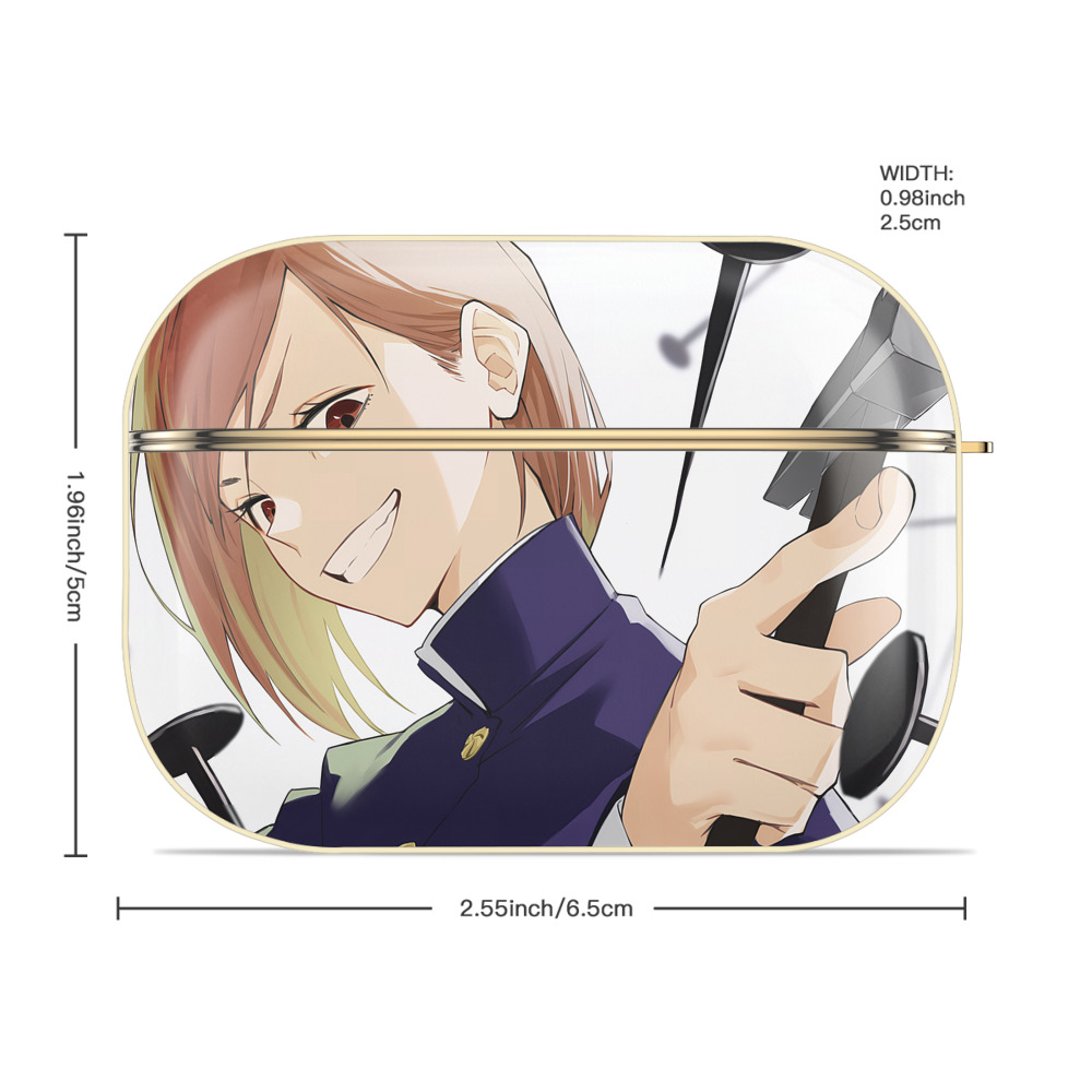 呪術廻戦 Jujutsu Kaisen 【AirPods Pro用】ハードシェル保護ケース｜耐衝撃・防指紋・カラビナ付き商品仕様