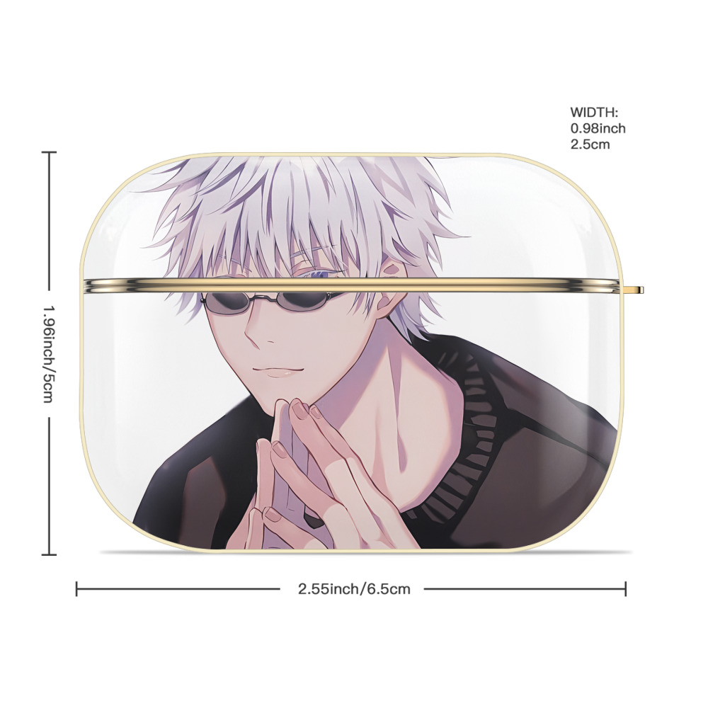 呪術廻戦 Jujutsu Kaisen 【AirPods Pro用】ハードシェル保護ケース｜耐衝撃・防指紋・カラビナ付き商品仕様