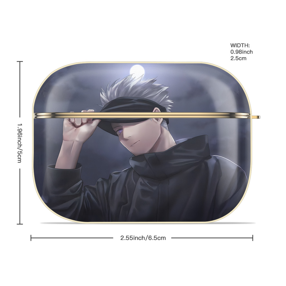 呪術廻戦 Jujutsu Kaisen 【AirPods Pro用】ハードシェル保護ケース｜耐衝撃・防指紋・カラビナ付き商品仕様