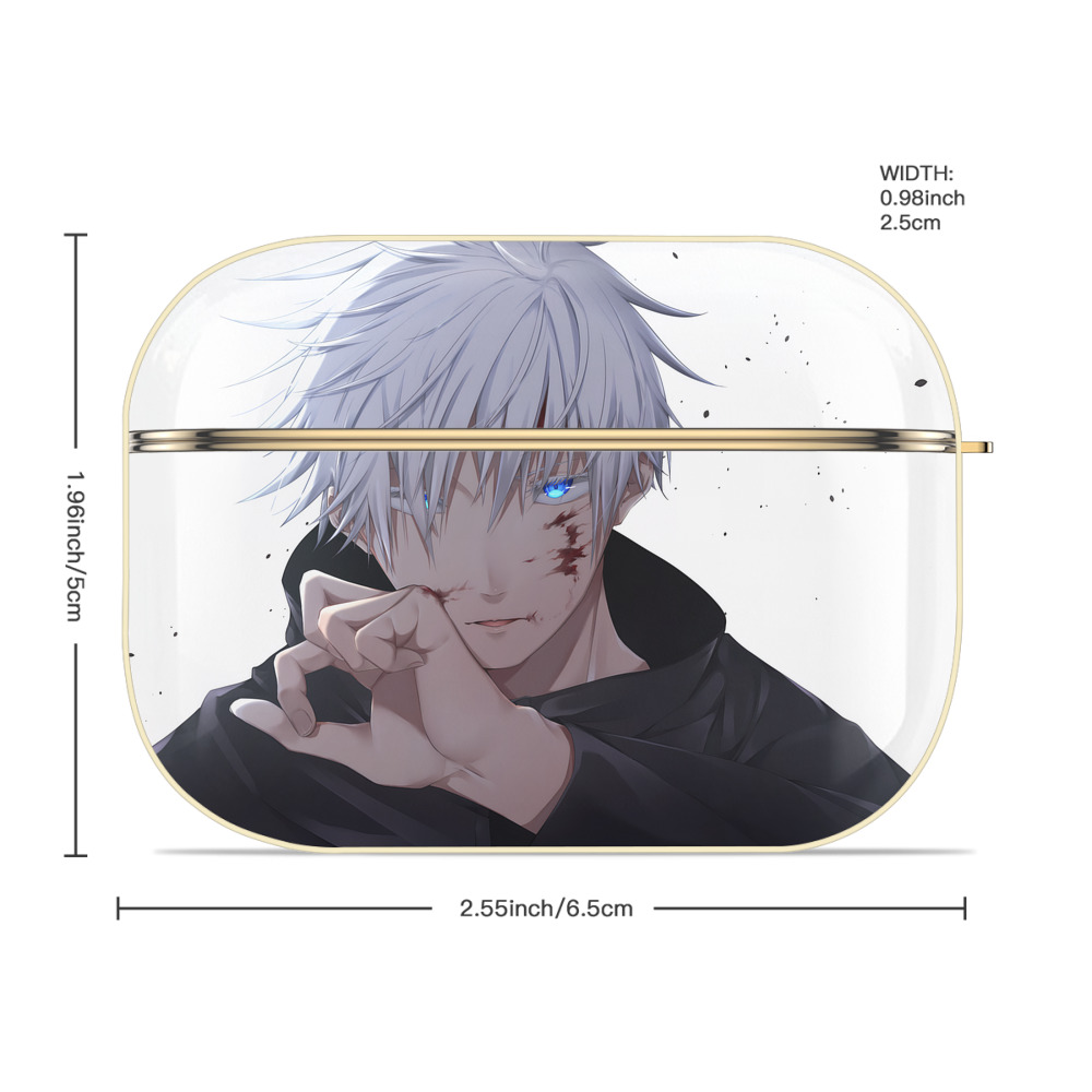 呪術廻戦 Jujutsu Kaisen 【AirPods Pro用】ハードシェル保護ケース｜耐衝撃・防指紋・カラビナ付き商品仕様
