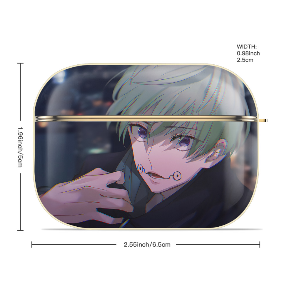 呪術廻戦 Jujutsu Kaisen 【AirPods Pro用】ハードシェル保護ケース｜耐衝撃・防指紋・カラビナ付き商品仕様