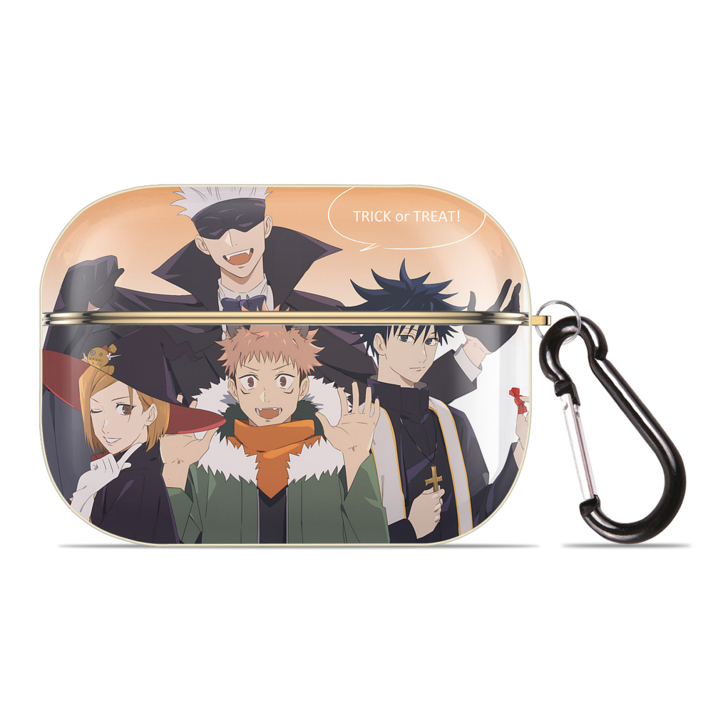（画像用） 呪術廻戦 Jujutsu Kaisen 【AirPods Pro用】ハードシェル保護ケース｜耐衝撃・防指紋・カラビナ付き商品仕様