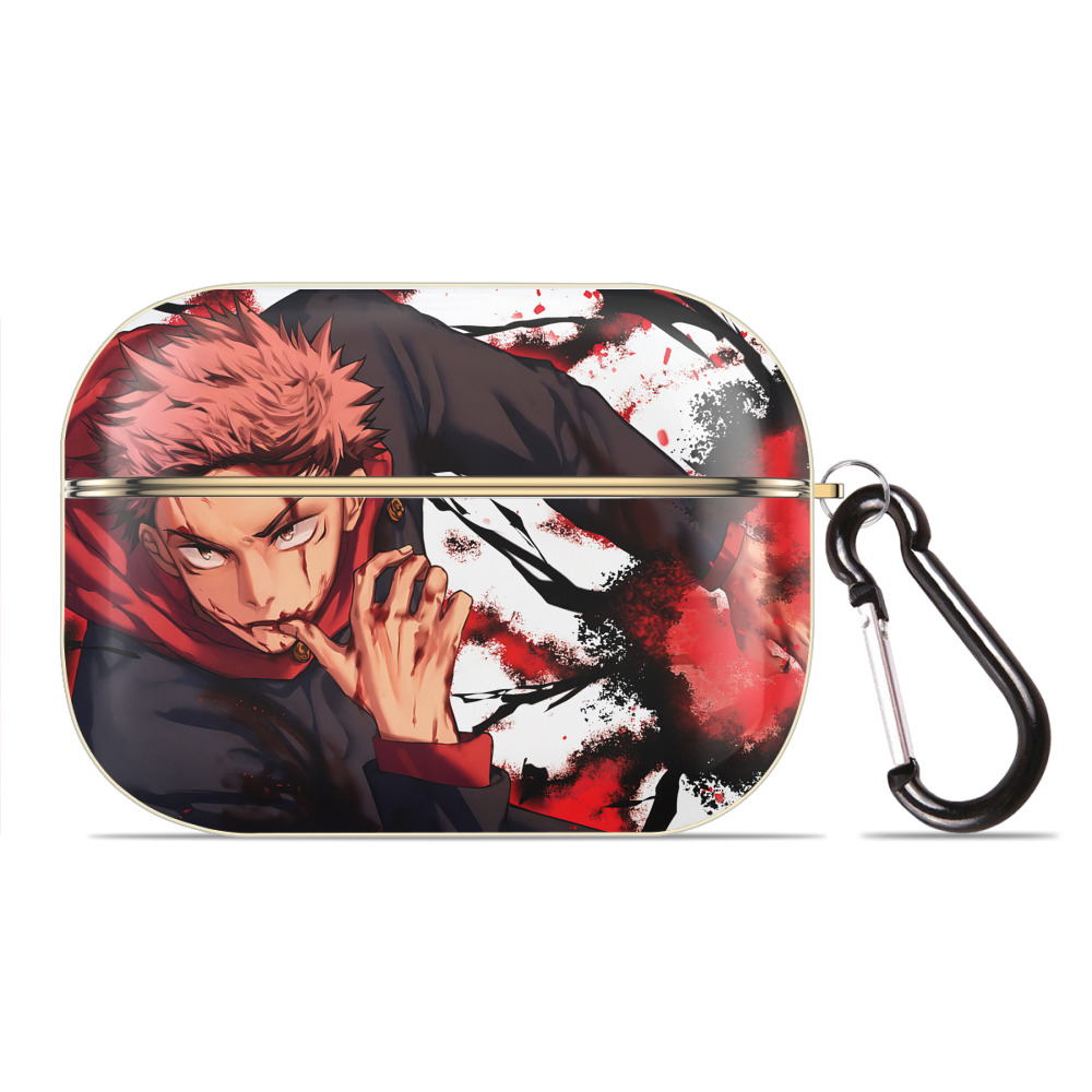 （画像用） 呪術廻戦 Jujutsu Kaisen 【AirPods Pro用】ハードシェル保護ケース｜耐衝撃・防指紋・カラビナ付き商品仕様