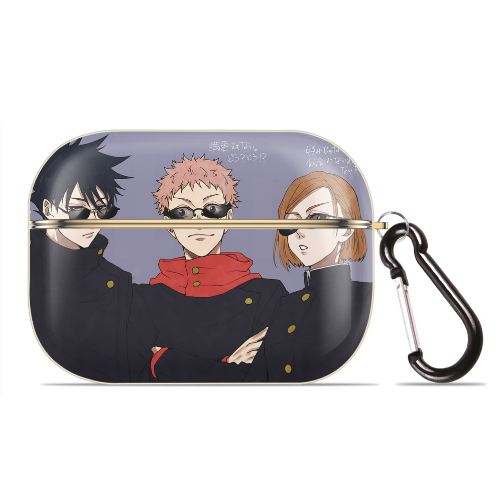 （画像用） 呪術廻戦 Jujutsu Kaisen 【AirPods Pro用】ハードシェル保護ケース｜耐衝撃・防指紋・カラビナ付き商品仕様