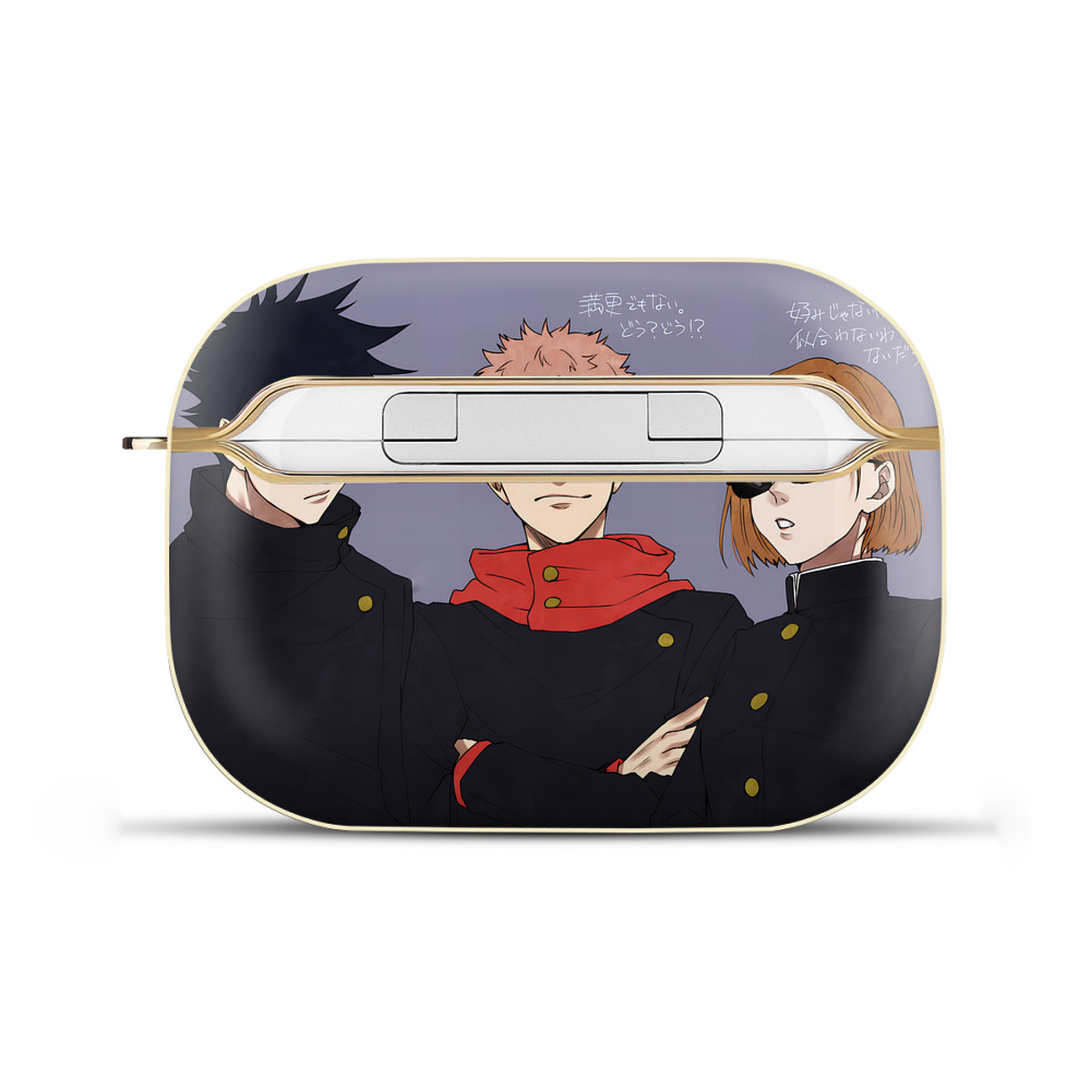 （画像用） 呪術廻戦 Jujutsu Kaisen 【AirPods Pro用】ハードシェル保護ケース｜耐衝撃・防指紋・カラビナ付き商品仕様