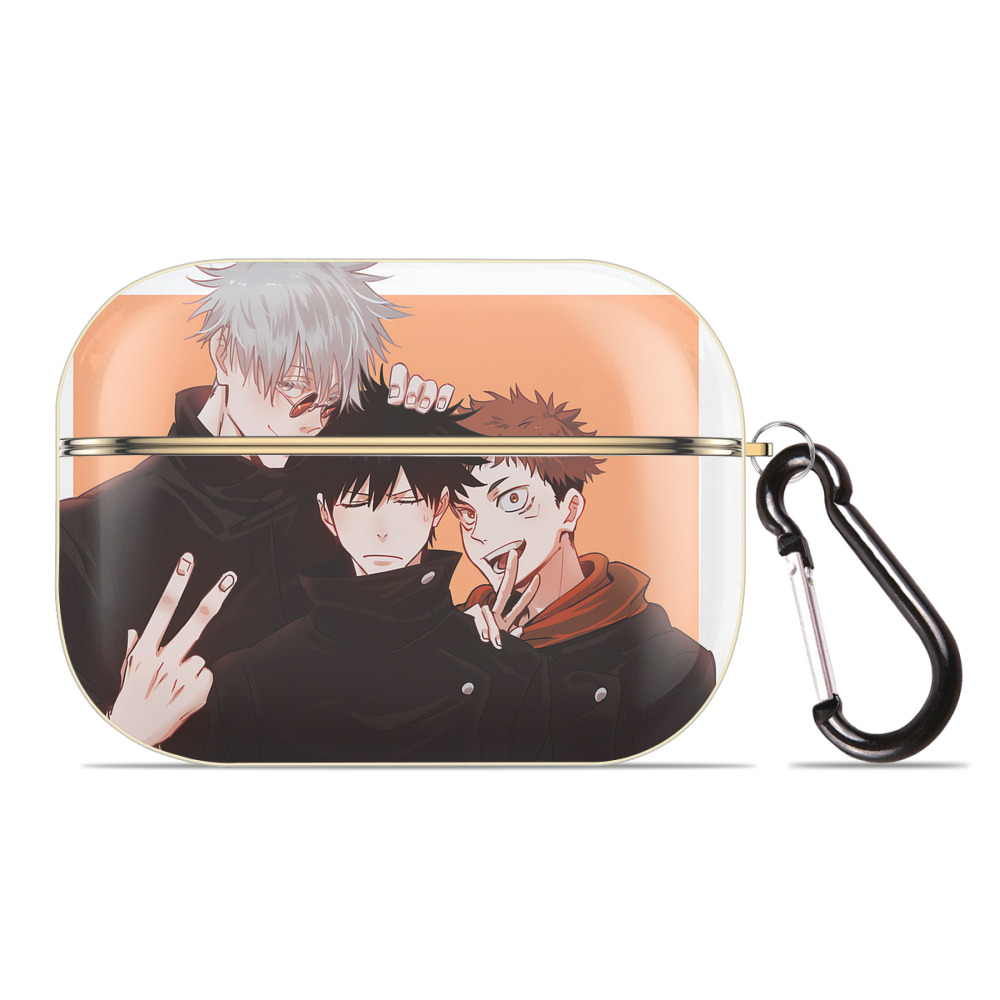 （画像用） 呪術廻戦 Jujutsu Kaisen 【AirPods Pro用】ハードシェル保護ケース｜耐衝撃・防指紋・カラビナ付き商品仕様