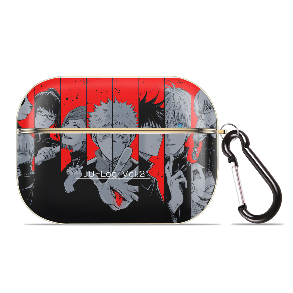 （画像用） 呪術廻戦 Jujutsu Kaisen 【AirPods Pro用】ハードシェル保護ケース｜耐衝撃・防指紋・カラビナ付き商品仕様