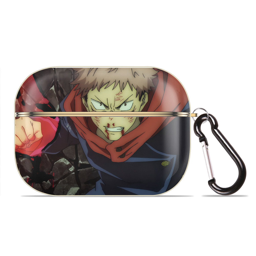 （画像用） 呪術廻戦 Jujutsu Kaisen 【AirPods Pro用】ハードシェル保護ケース｜耐衝撃・防指紋・カラビナ付き商品仕様