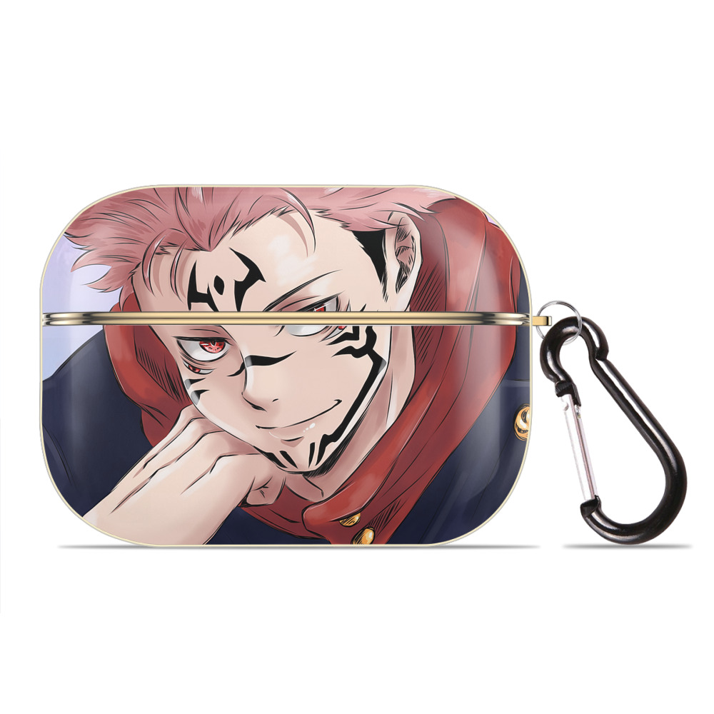 （画像用） 呪術廻戦 Jujutsu Kaisen 【AirPods Pro用】ハードシェル保護ケース｜耐衝撃・防指紋・カラビナ付き商品仕様
