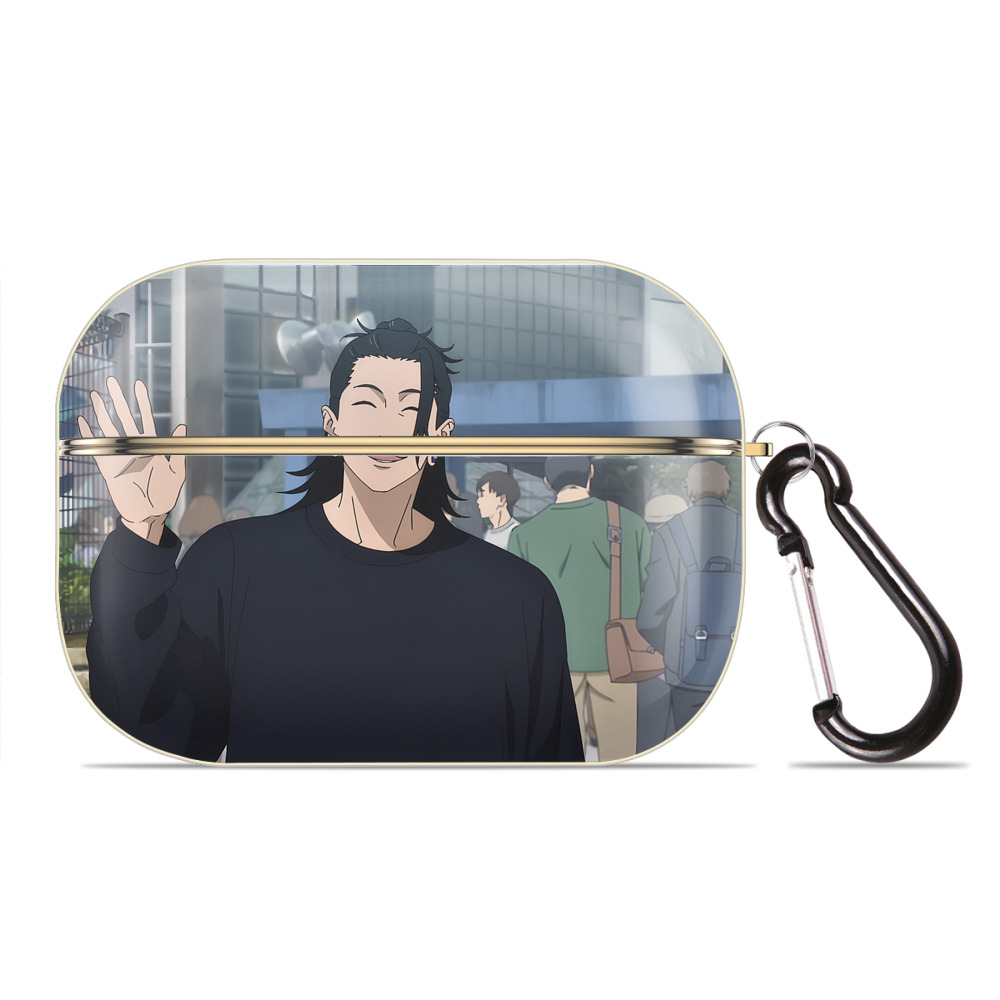 （画像用） 呪術廻戦 Jujutsu Kaisen 【AirPods Pro用】ハードシェル保護ケース｜耐衝撃・防指紋・カラビナ付き商品仕様