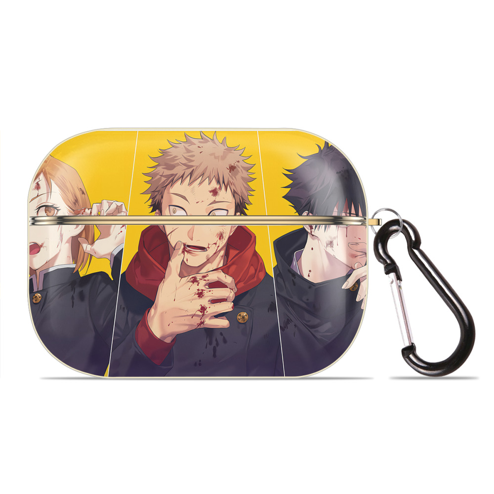 （画像用） 呪術廻戦 Jujutsu Kaisen 【AirPods Pro用】ハードシェル保護ケース｜耐衝撃・防指紋・カラビナ付き商品仕様
