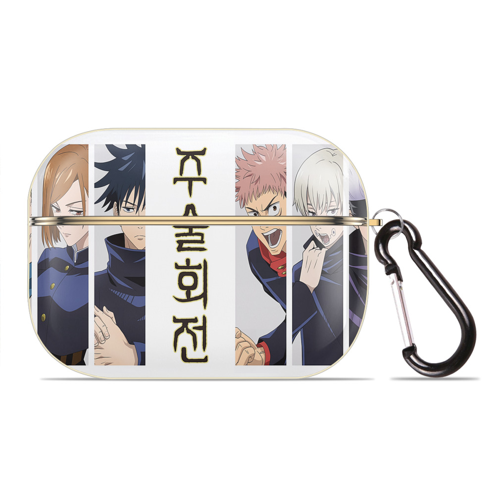 （画像用） 呪術廻戦 Jujutsu Kaisen 【AirPods Pro用】ハードシェル保護ケース｜耐衝撃・防指紋・カラビナ付き商品仕様