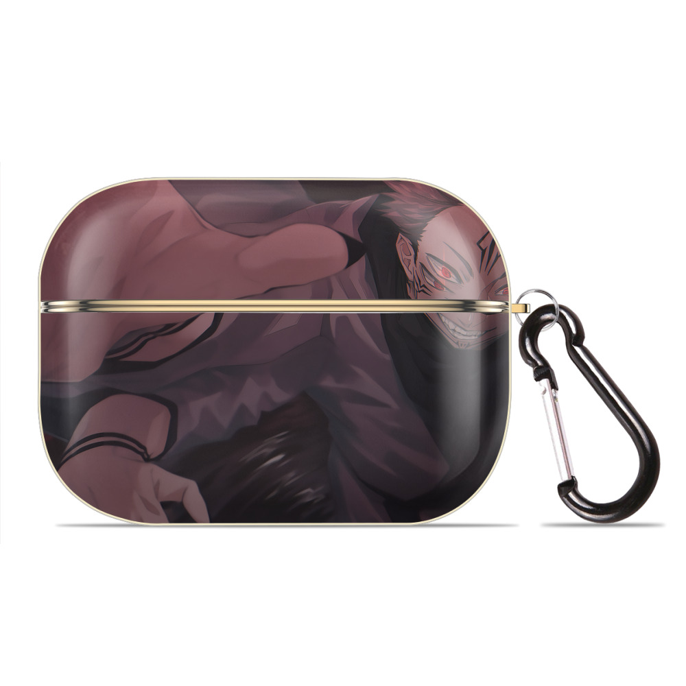 （画像用） 呪術廻戦 Jujutsu Kaisen 【AirPods Pro用】ハードシェル保護ケース｜耐衝撃・防指紋・カラビナ付き商品仕様
