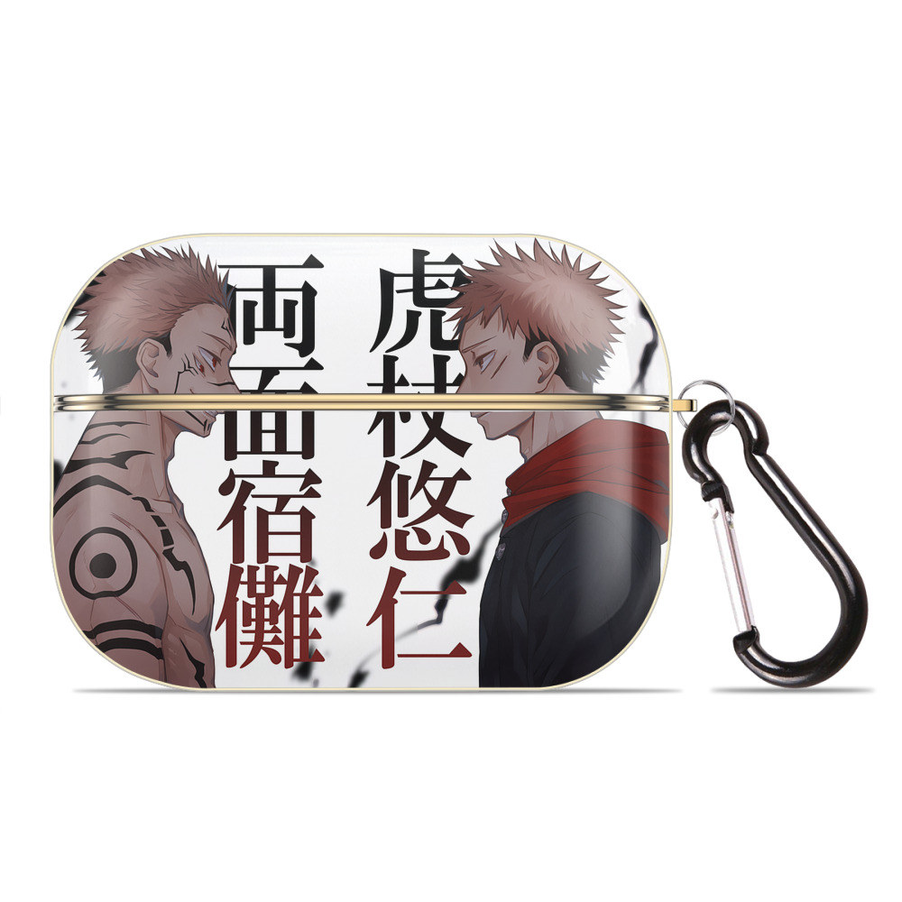 （画像用） 呪術廻戦 Jujutsu Kaisen 【AirPods Pro用】ハードシェル保護ケース｜耐衝撃・防指紋・カラビナ付き商品仕様