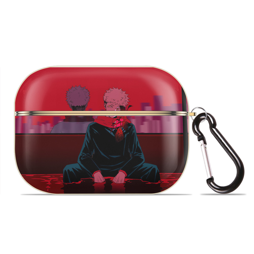 （画像用） 呪術廻戦 Jujutsu Kaisen 【AirPods Pro用】ハードシェル保護ケース｜耐衝撃・防指紋・カラビナ付き商品仕様
