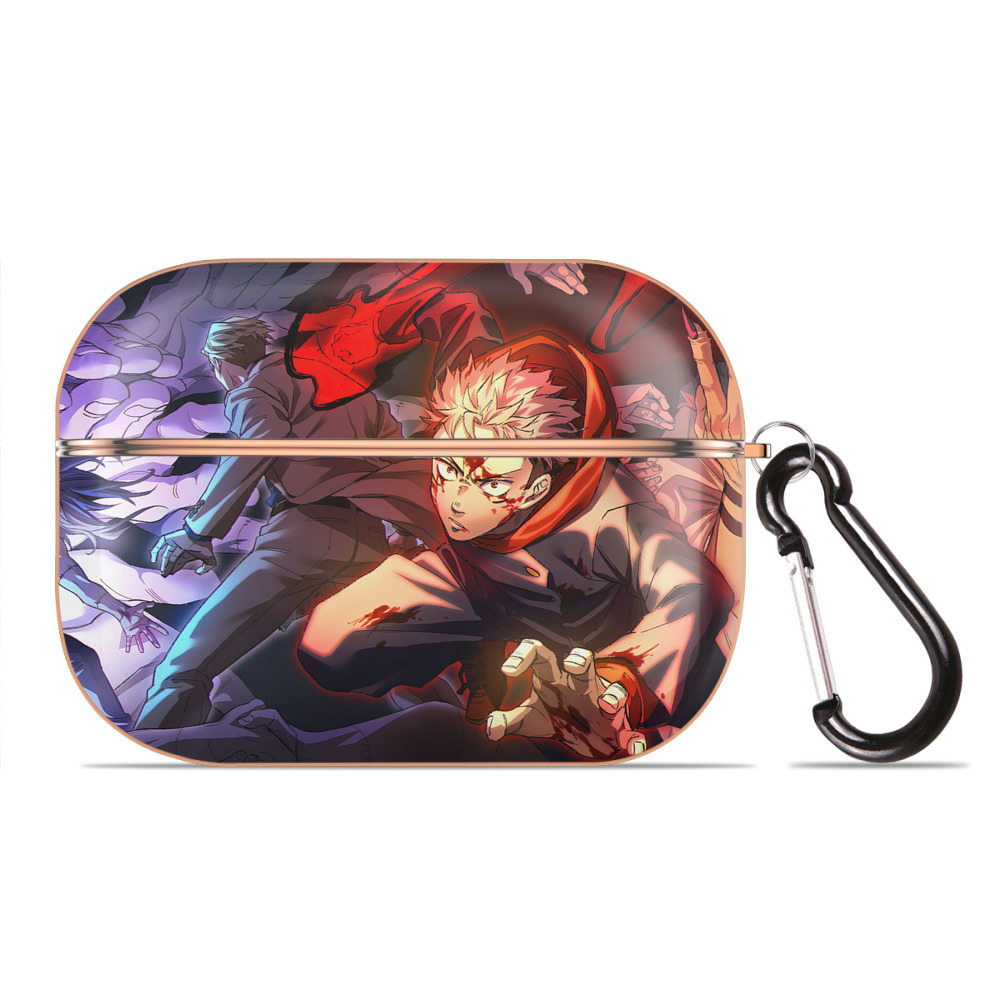 （画像用） 呪術廻戦 Jujutsu Kaisen 【AirPods Pro用】ハードシェル保護ケース｜耐衝撃・防指紋・カラビナ付き商品仕様
