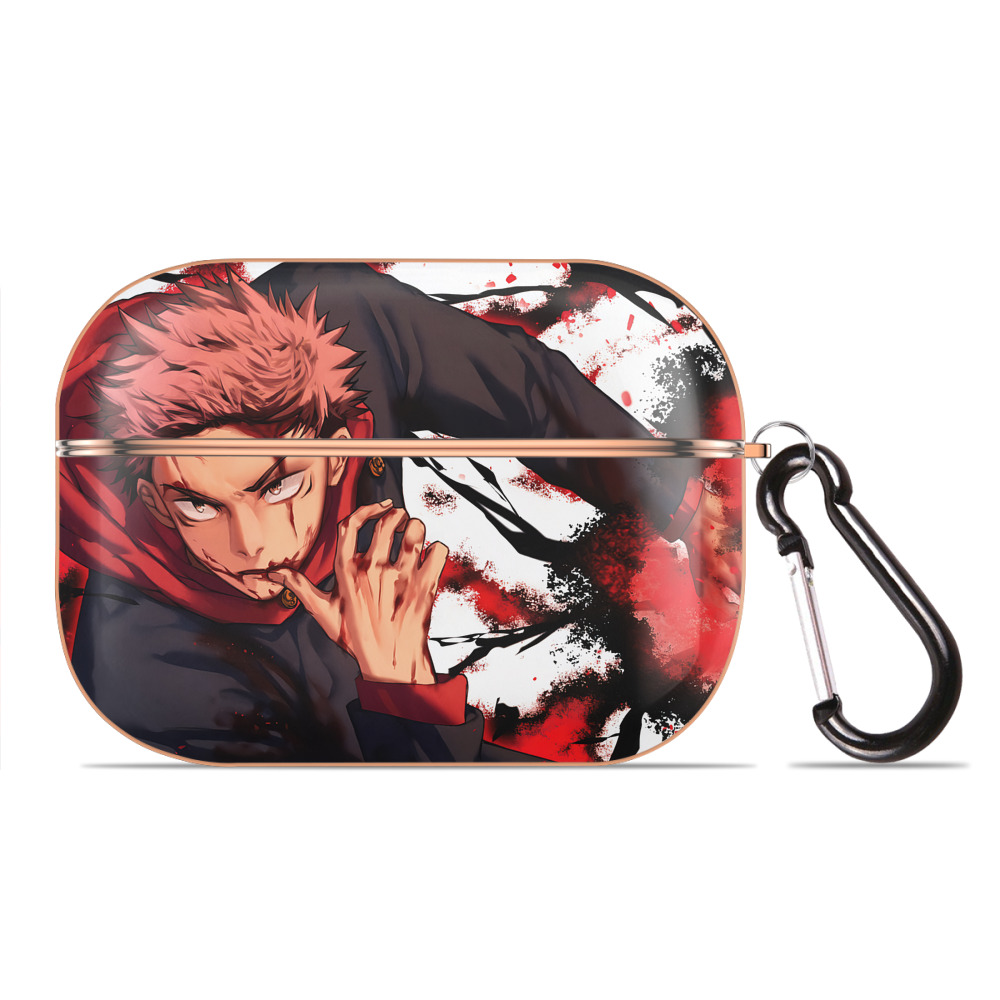 （画像用） 呪術廻戦 Jujutsu Kaisen 【AirPods Pro用】ハードシェル保護ケース｜耐衝撃・防指紋・カラビナ付き商品仕様