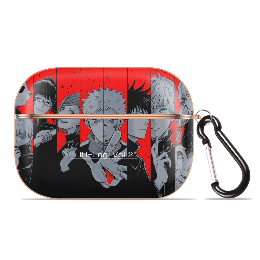 （画像用） 呪術廻戦 Jujutsu Kaisen 【AirPods Pro用】ハードシェル保護ケース｜耐衝撃・防指紋・カラビナ付き商品仕様