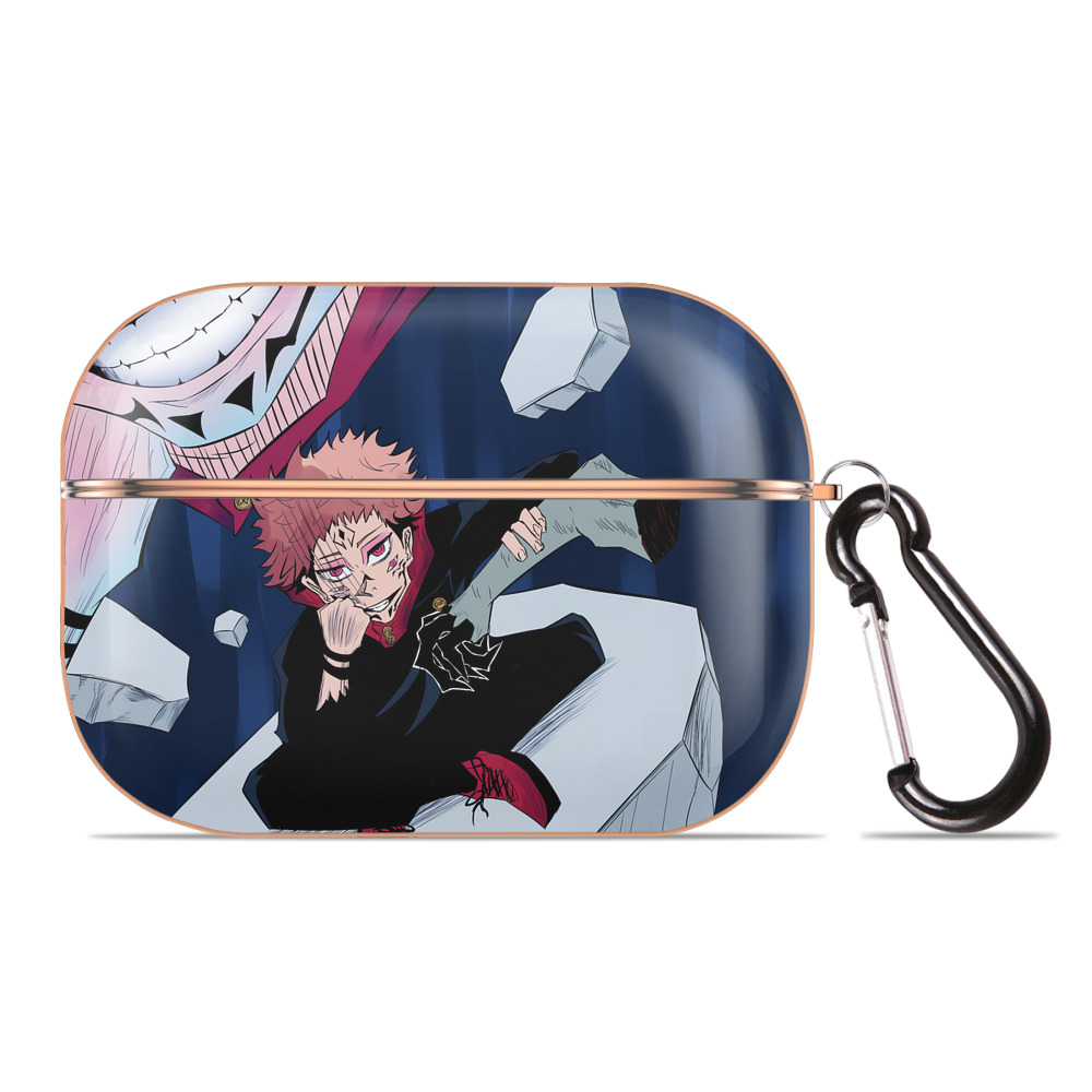 （画像用） 呪術廻戦 Jujutsu Kaisen 【AirPods Pro用】ハードシェル保護ケース｜耐衝撃・防指紋・カラビナ付き商品仕様