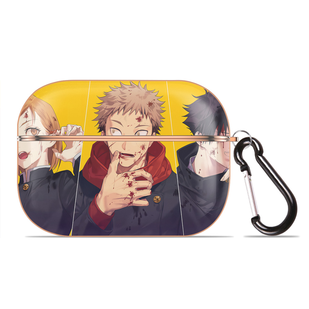 （画像用） 呪術廻戦 Jujutsu Kaisen 【AirPods Pro用】ハードシェル保護ケース｜耐衝撃・防指紋・カラビナ付き商品仕様