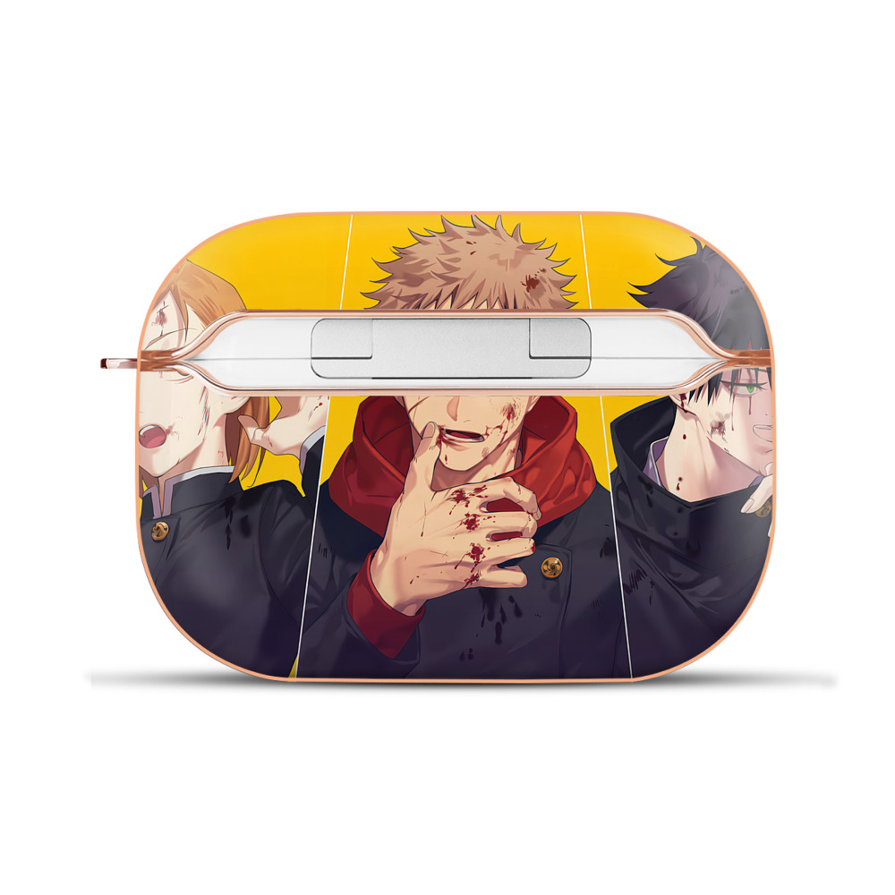 （画像用） 呪術廻戦 Jujutsu Kaisen 【AirPods Pro用】ハードシェル保護ケース｜耐衝撃・防指紋・カラビナ付き商品仕様