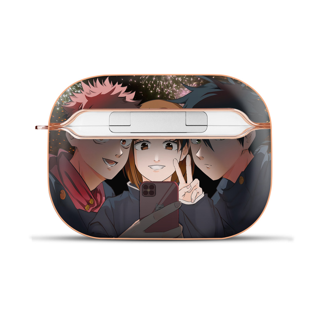 （画像用） 呪術廻戦 Jujutsu Kaisen 【AirPods Pro用】ハードシェル保護ケース｜耐衝撃・防指紋・カラビナ付き商品仕様
