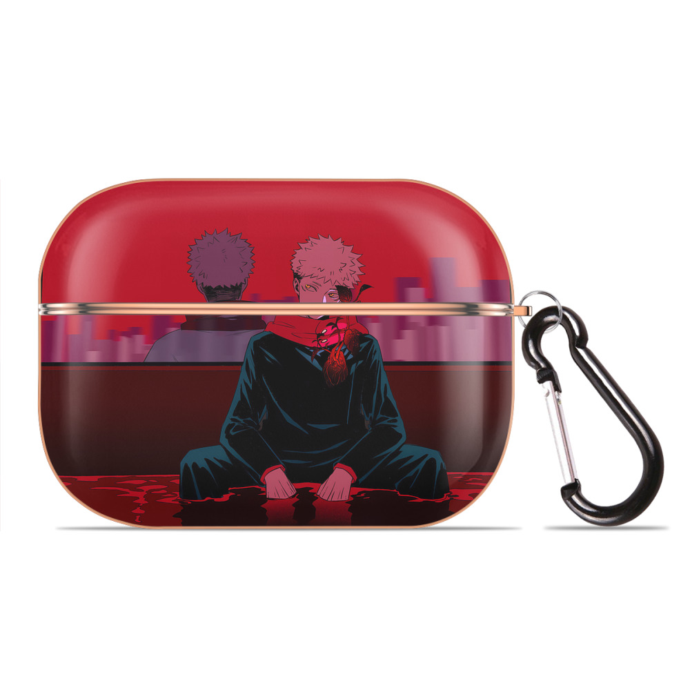 （画像用） 呪術廻戦 Jujutsu Kaisen 【AirPods Pro用】ハードシェル保護ケース｜耐衝撃・防指紋・カラビナ付き商品仕様