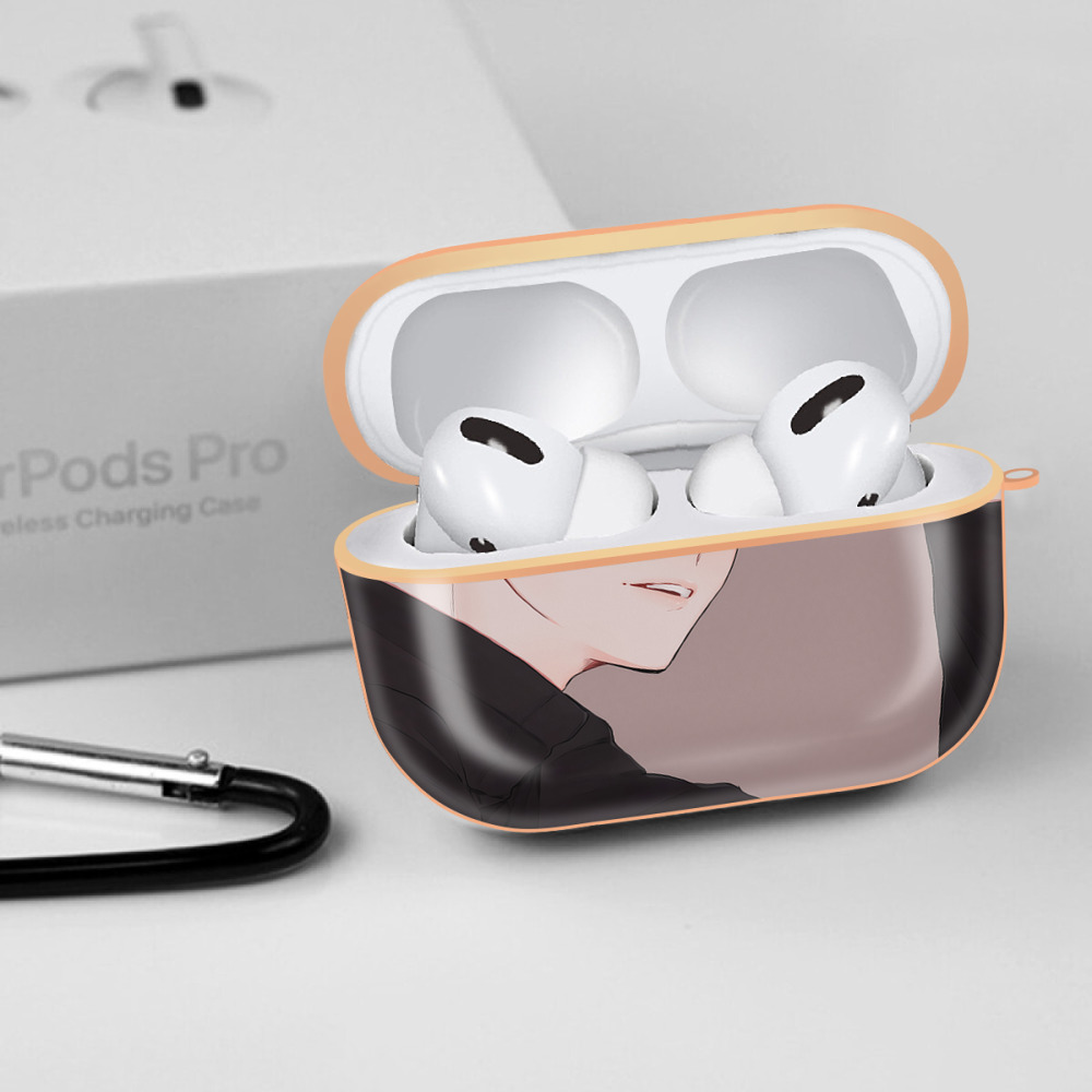 呪術廻戦 Jujutsu Kaisen 【AirPods Pro用】ハードシェル保護ケース｜耐衝撃・防指紋・カラビナ付き商品仕様
