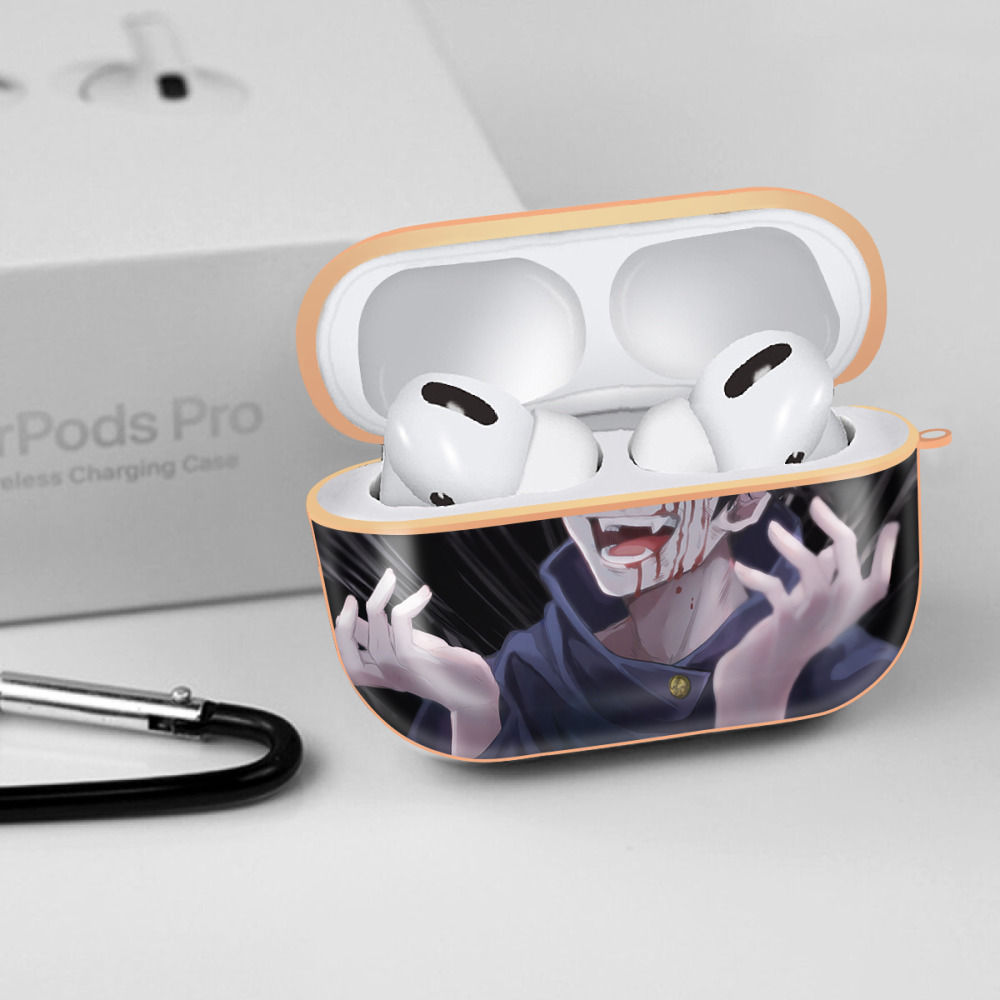 呪術廻戦 Jujutsu Kaisen 【AirPods Pro用】ハードシェル保護ケース｜耐衝撃・防指紋・カラビナ付き商品仕様