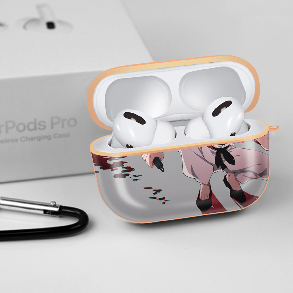 呪術廻戦 Jujutsu Kaisen 【AirPods Pro用】ハードシェル保護ケース｜耐衝撃・防指紋・カラビナ付き商品仕様