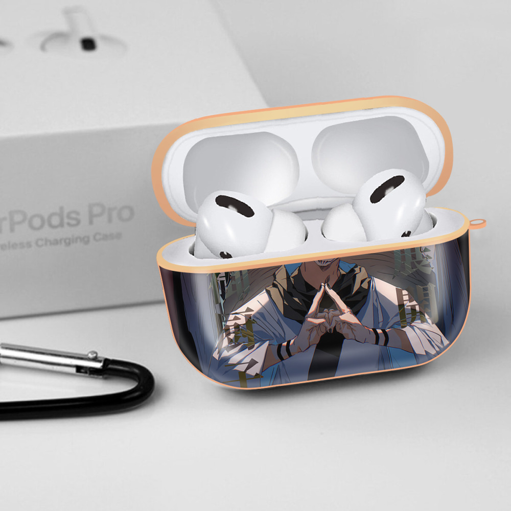 呪術廻戦 Jujutsu Kaisen 【AirPods Pro用】ハードシェル保護ケース｜耐衝撃・防指紋・カラビナ付き商品仕様