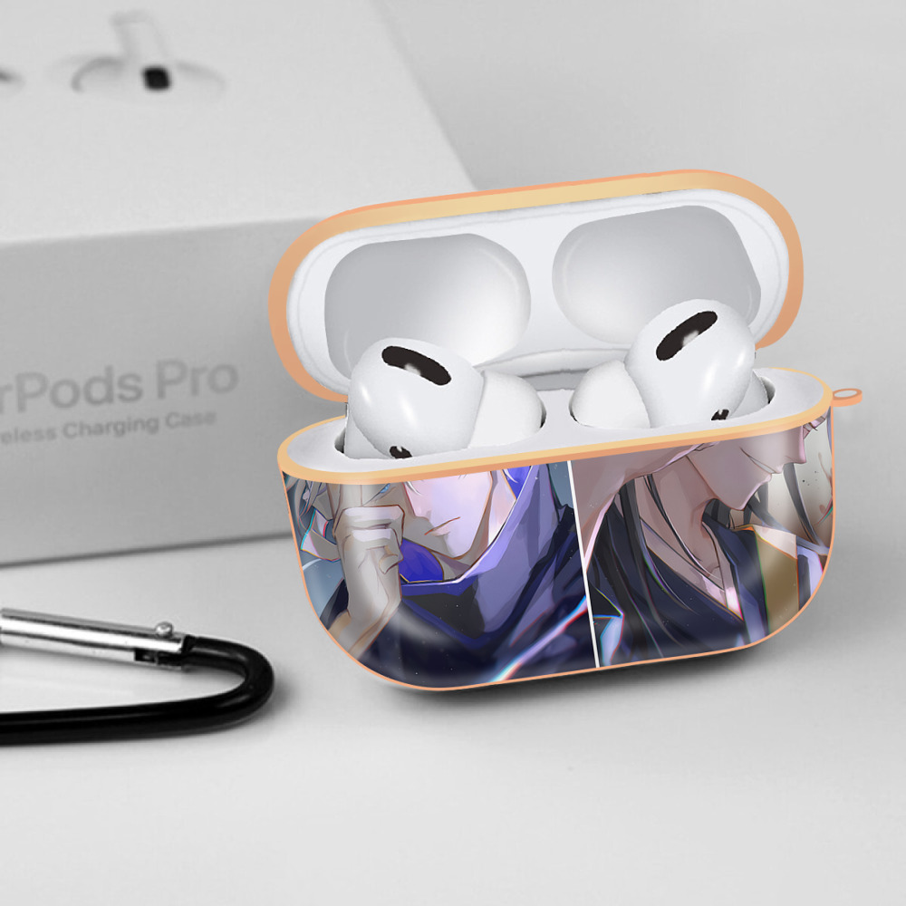 呪術廻戦 Jujutsu Kaisen 【AirPods Pro用】ハードシェル保護ケース｜耐衝撃・防指紋・カラビナ付き商品仕様