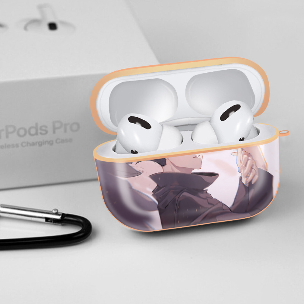 呪術廻戦 Jujutsu Kaisen 【AirPods Pro用】ハードシェル保護ケース｜耐衝撃・防指紋・カラビナ付き商品仕様