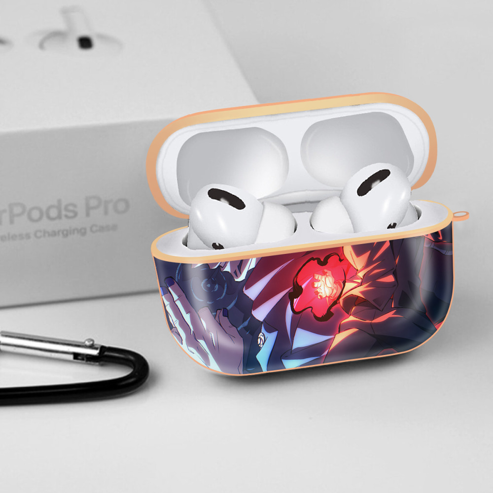 呪術廻戦 Jujutsu Kaisen 【AirPods Pro用】ハードシェル保護ケース｜耐衝撃・防指紋・カラビナ付き商品仕様