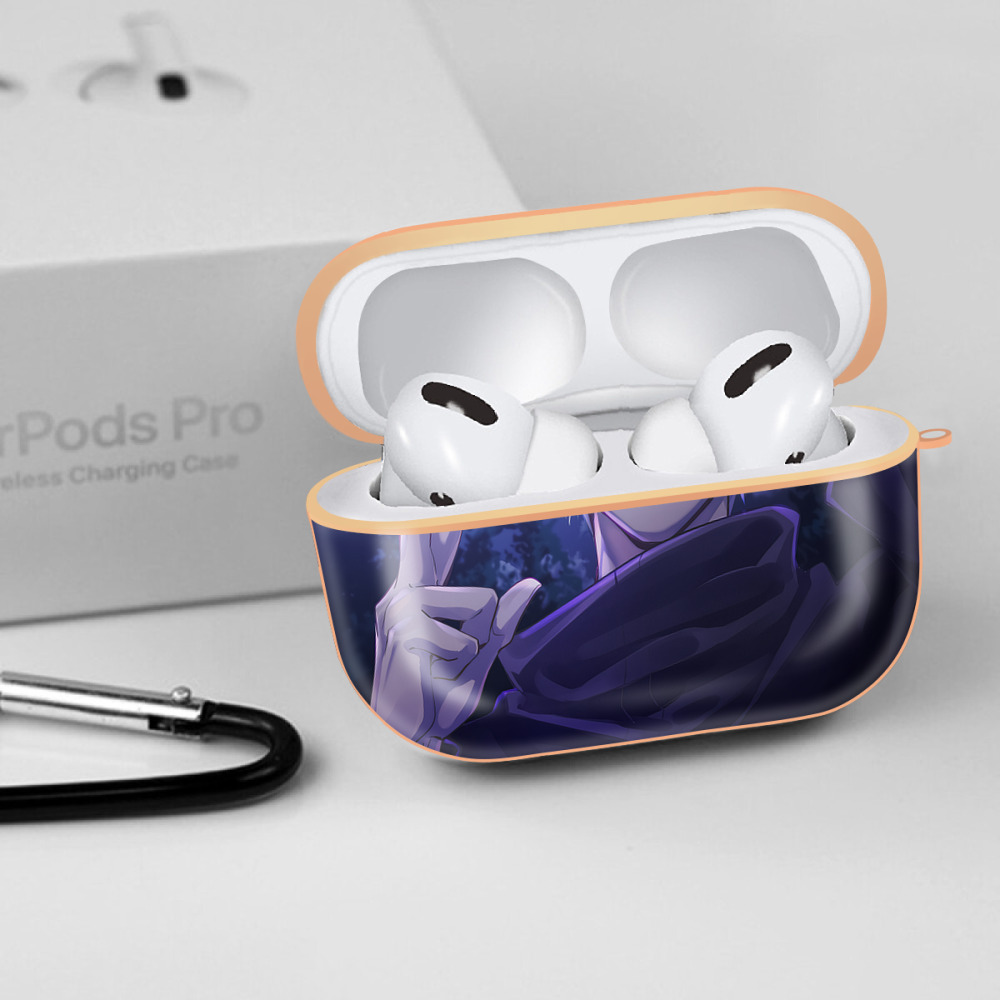 呪術廻戦 Jujutsu Kaisen 【AirPods Pro用】ハードシェル保護ケース｜耐衝撃・防指紋・カラビナ付き商品仕様